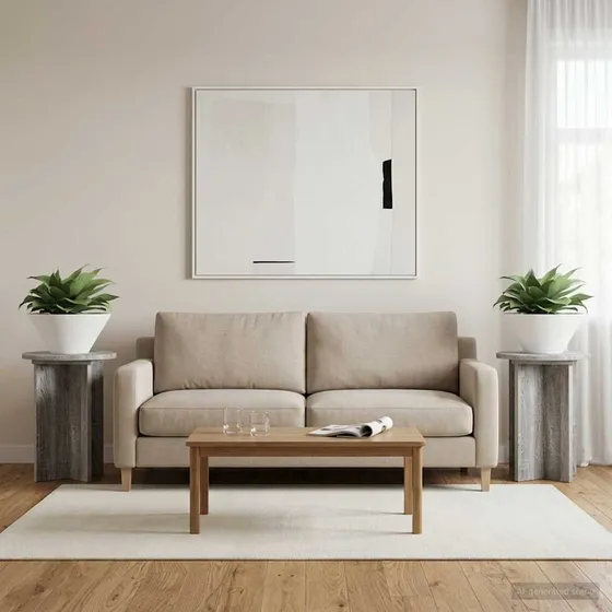vidaXL Planteholder 2 stk. Grå Sonoma-eg Ø29,5 x 40 cm