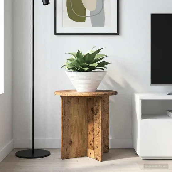 vidaXL Planteholder 2 stk. Gammelt træ 40 x 40 x 40 cm