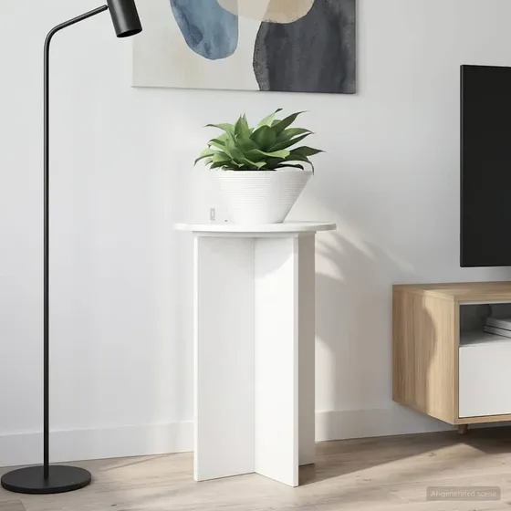 vidaXL Planteholder 2 stk. Hvid Højglans Ø40 x 60 cm