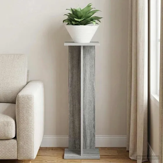 vidaXL Planteholder Grå Sonoma 25 x 25,5 x 80,5 cm