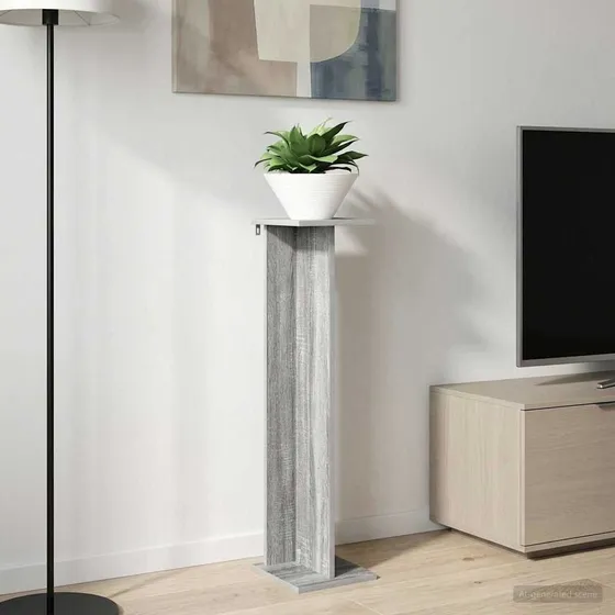 vidaXL Planteholder Grå Sonoma 25 x 25,5 x 100,5 cm