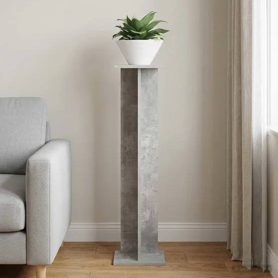 vidaXL Planteholder Betongrå 25 x 25,5 x 100,5 cm