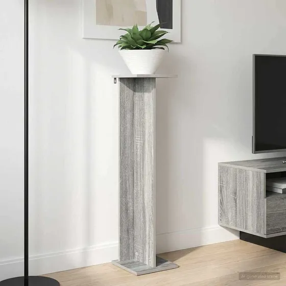 vidaXL Planteholder 2 stk. Grå Sonoma 25 x 25,5 x 100,5 cm