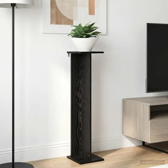 vidaXL Planteholder 2 stk. Sort eg 25 x 25,5 x 100,5 cm