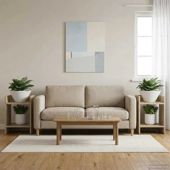 vidaXL Planteholder 2 stk. Sonoma-eg 30x30x40 cm