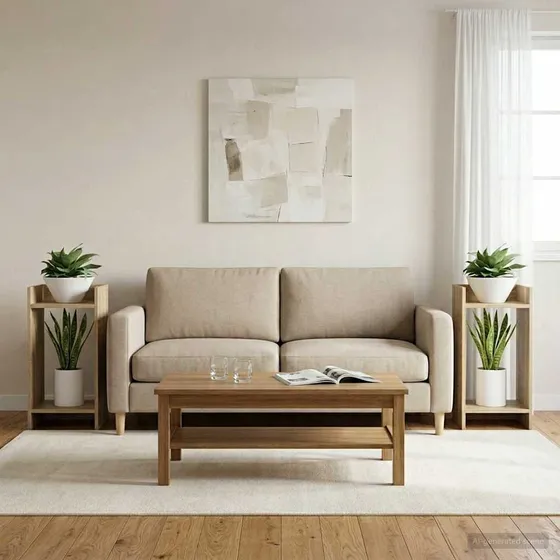 vidaXL Planteholder 2 stk. Sonoma-eg 30x30x60 cm