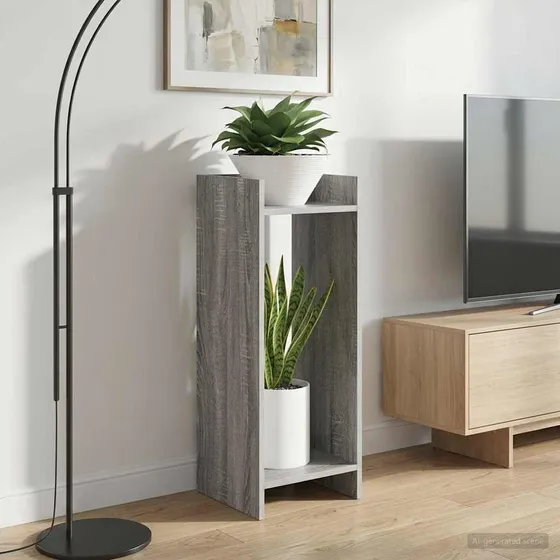 vidaXL Planteholder Grå Sonoma 30x30x80 cm