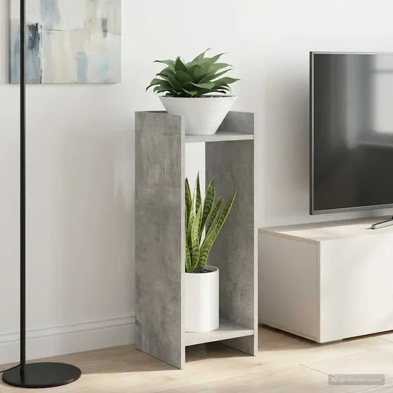 vidaXL Planteholder 2 stk. Betongrå 30x30x80 cm