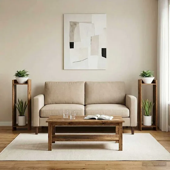 vidaXL Planteholder 2 stk. Gammelt træ 30x30x100 cm