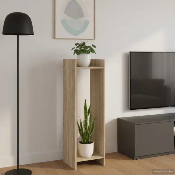 vidaXL Planteholder Sonoma-eg 30x30x100 cm