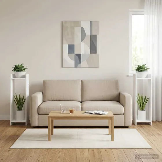 vidaXL Planteholder 2 stk. Hvid 30x30x100 cm
