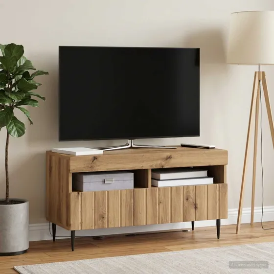 vidaXL LED TV-skab ZWOLLE Artisan-eg 81 x 35 x 43 cm
