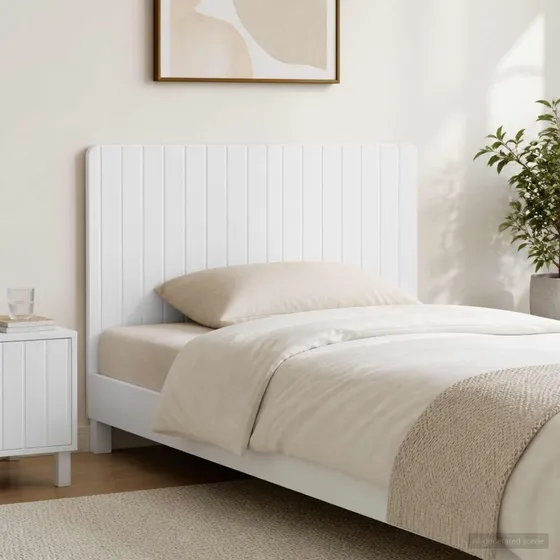 vidaXL ZWOLLE Væghængt hovedgærde - Hvid højglans, 120x50 cm