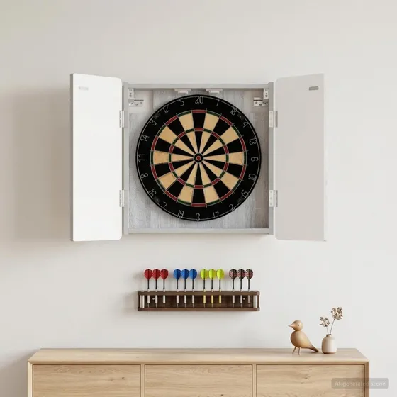 vidaXL Dartboard Skab ZWOLLE Grå Sonoma 52,5 x 57,5 cm