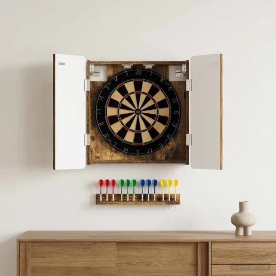 vidaXL Dartboard Skab ZWOLLE Røget eg 52,5 x 10,5 x 57,5 cm