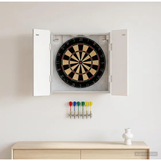 vidaXL Dartboard Skab ZWOLLE Betongrå 52,5 x 57,5 cm