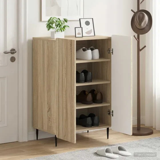 vidaXL Skoskab ZWOLLE Sonoma-eg 59,5 x 39,5 x 91,5 cm