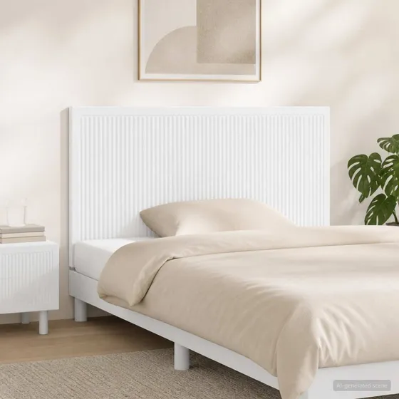 vidaXL Væghængt hovedgærde EDE Hvid 100x50 cm