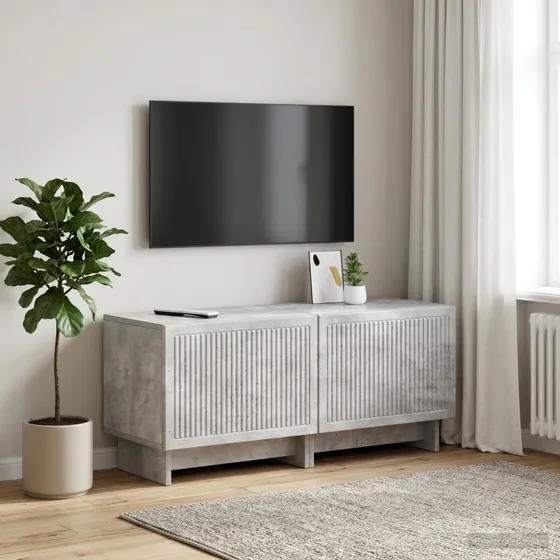 vidaXL TV-skab i betongråt konstrueret træ