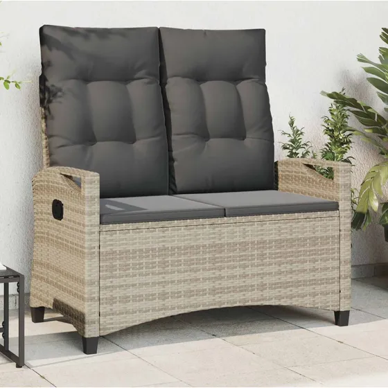 vidaXL Havebænk med pude 105 x 60 x 112 cm i stål