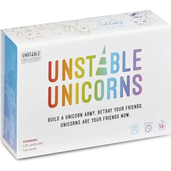 Unstable Unicorns Nordic – Kortspil med 135 kort