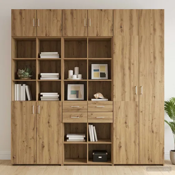vidaXL Opbevaringsskab Artisan-eg 70 x 42,5 x 225 cm