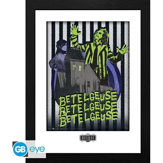 Beetlejuice indrammet print 30,5x40,6 cm