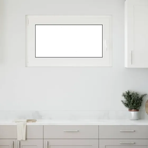 vidaXL RISOR Kældervindue 100 x 60 cm - Hvid PVC