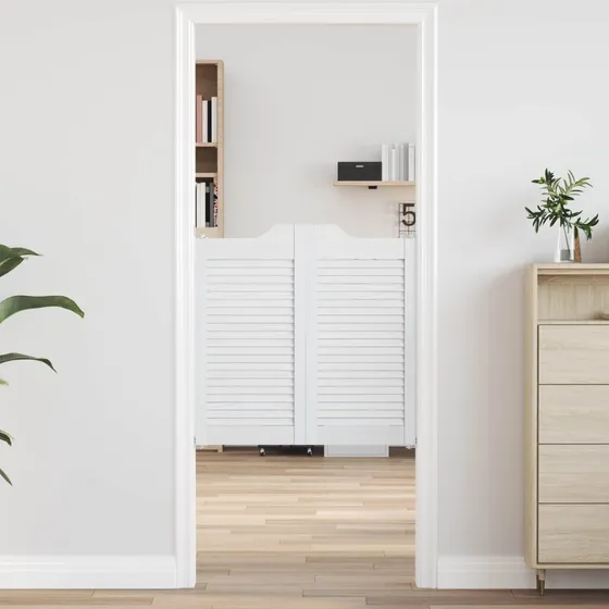 vidaXL Svingdøre 80 x 40 cm i massivt fyrretræ - Hvid