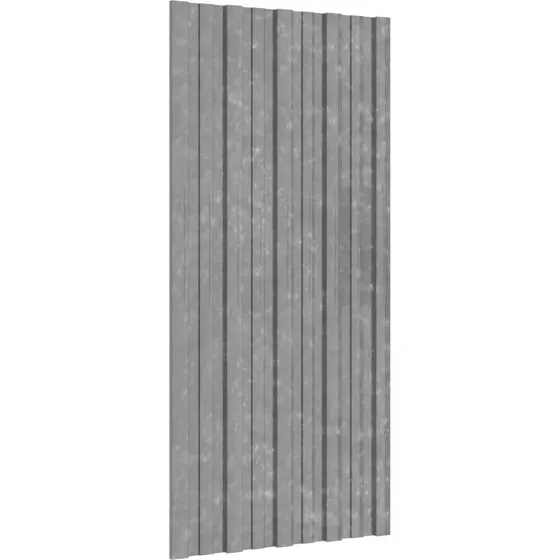 vidaXL Tagpanel 12 stk. Sølv 100 x 45 cm Galvaniseret stål
