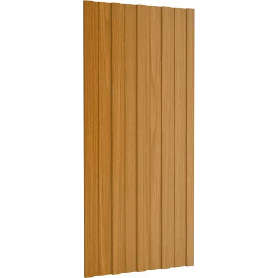 vidaXL Tagpanel 12 stk. Naturfarvet 100 x 45 cm Galvaniseret stål