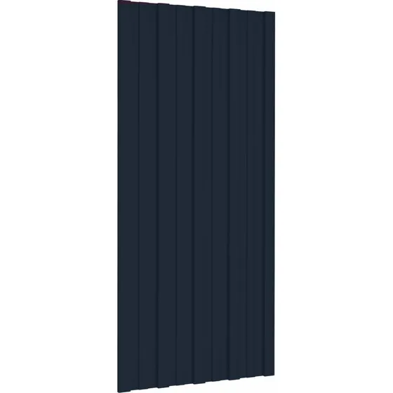 vidaXL Tagpanel 12 stk. Antracit 100 x 45 cm Galvaniseret stål