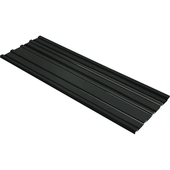 vidaXL Tagpanel 12 stk. Antracit 129 x 45 cm Galvaniseret stål