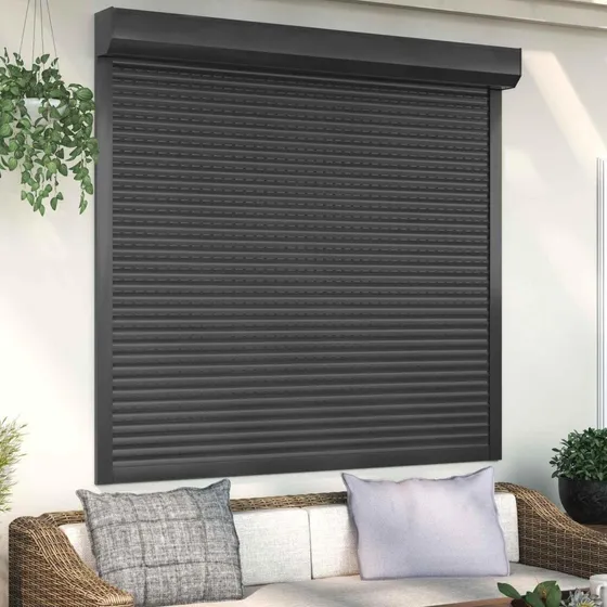 vidaXL Rullegardin Antracit 160 x 150 cm - Aluminium og Polyurethan