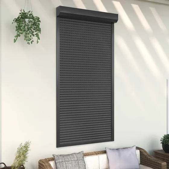 vidaXL Rullegardin Antracit 110 x 220 cm - Aluminium og Polyurethan
