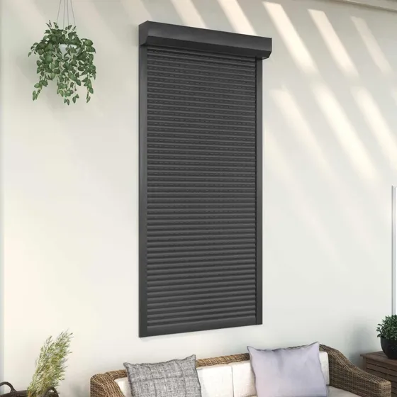vidaXL Rullegardin Antracit 100 x 210 cm - Aluminium og Polyurethan
