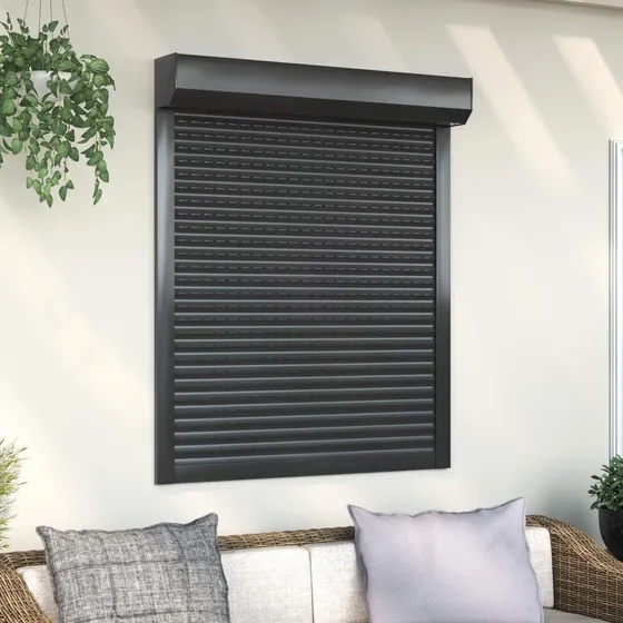 vidaXL Rullegardin Antracit 100 x 120 cm - Aluminium og Polyurethan
