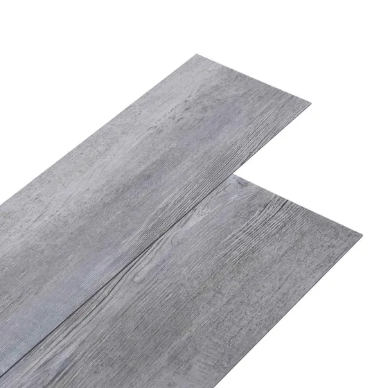 vidaXL Selvklæbende PVC Plankegulv Trægrå 30,5 x 61 cm (28 stk.)
