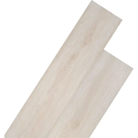 vidaXL Selvklæbende PVC Plankegulv Eg Klassisk Hvid 30,5 x 61 cm