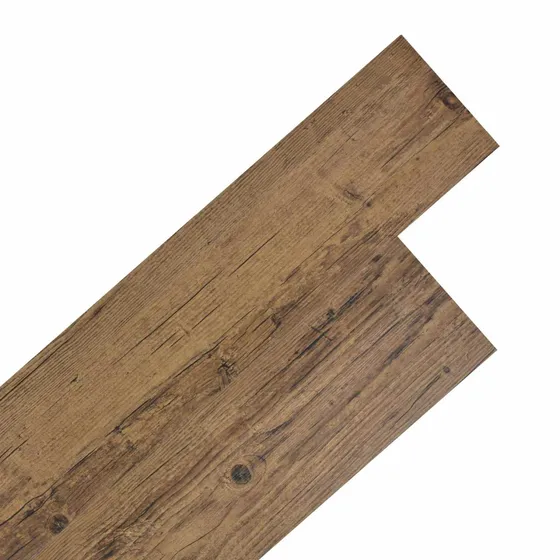 vidaXL Selvklæbende PVC Plankegulv Valnøddebrun 30,5x61 cm (28 stk)