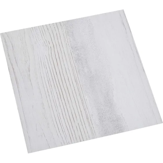 vidaXL Selvklæbende PVC-gulvplanker, Hvid/Træ, 30,5x30,5 cm, 20 stk.