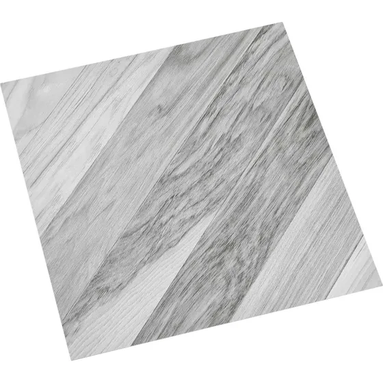 vidaXL Selvklæbende Gulvplanker Grå Stribet 30,5x30,5 cm, 20 stk.