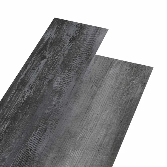 vidaXL Selvklæbende Gulvplank Skinnende Grå, 4,46 m² (32 stk)