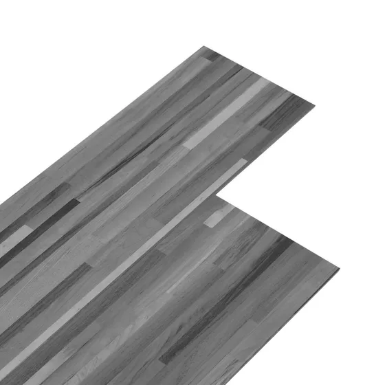 vidaXL Selvklæbende Gulvplank Stribet Grå, 4,46 m² (32 stk)