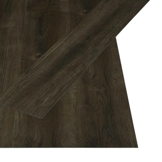 vidaXL Selvklæbende Gulvplank Mørk Brun, 4,46 m² (32 stk.)