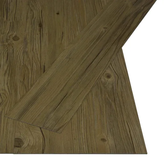 vidaXL Selvklæbende Gulvplank Brun, 4,46 m² (32 stk.) PVC
