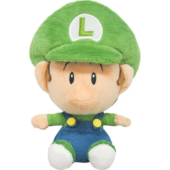 Baby Luigi plysbamse 16 cm – Officiel Super Mario
