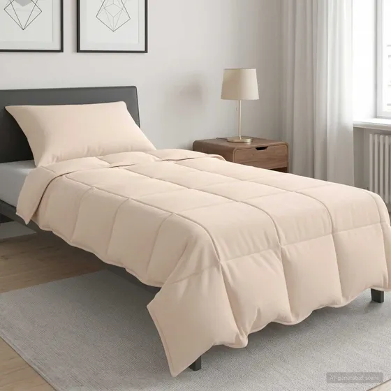 vidaXL Dyne- og pudesæt 2 stk. Sommer, 100% Naturlig Kapok, Beige