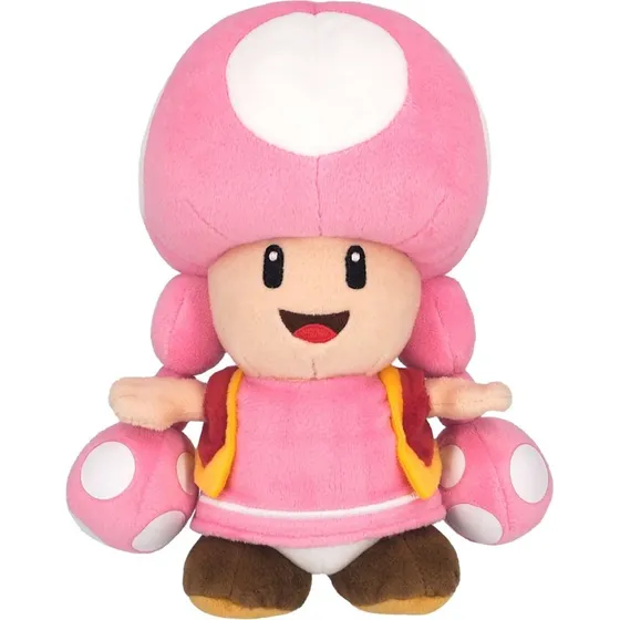 Super Mario Toadette plysbamse 20 cm - officielt licens
