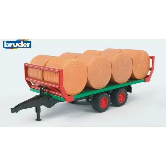 Bruder Halmballe-transportvogn med 8 rundballer